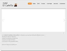 Tablet Screenshot of hotelelcastellar.com